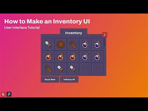 How To Make An Inventory UI Tutorial Figma YouTube