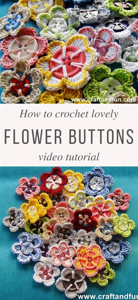 Pretty Crochet Flower Buttons You Need To Make Crochetbeja