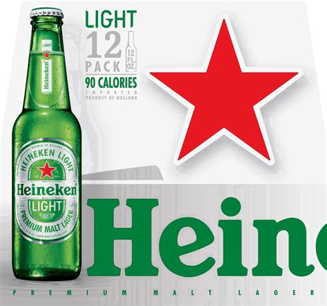 Heineken Light Lager Beer 12 Pack 12 Fl Oz Bottles 12 Oz Shipt