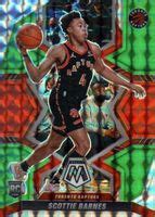 Scottie Barnes 2021 Mosaic 207 Choice Red Green Price Guide Sports