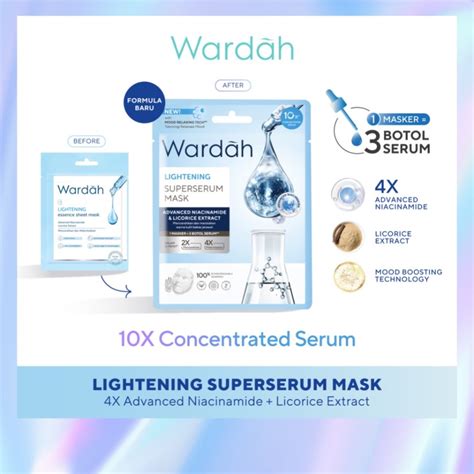 Jual Wardah Lightening Essence Sheet Mask New Packaging Ml Shopee