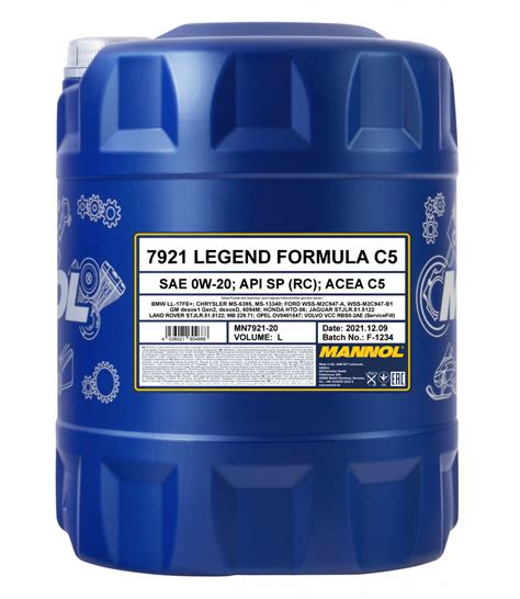 MANNOL Legend Formula C5 0W 20