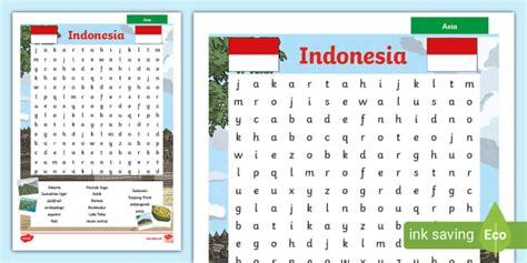 Ks Indonesia Word Search L Enseignant A Fait Twinkl