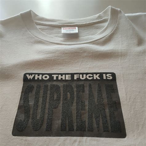 Yahoo オークション Supreme シュプリーム 19ss Who The Fuck Tee 半