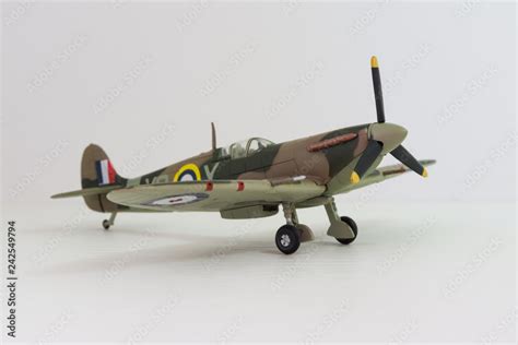 Supermarine Spitfire die-cast mini model replica Stock Photo | Adobe Stock