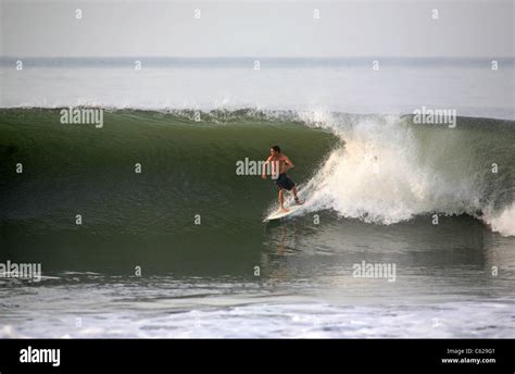 surfing  las flores el salvador stock photo alamy