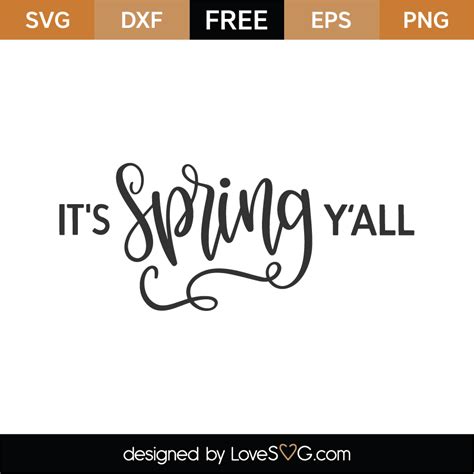 It S Spring Y All SVG Cut File Lovesvg