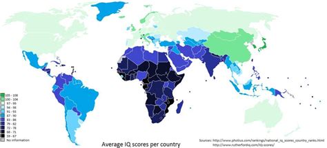 Average Iq Map Of The World United States Map