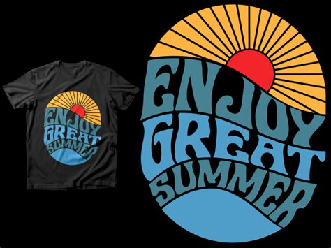 Enjoy Great Summer T Shirt Design By Mizanur Rahman On Dribbble