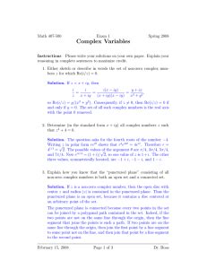 Complex Variables