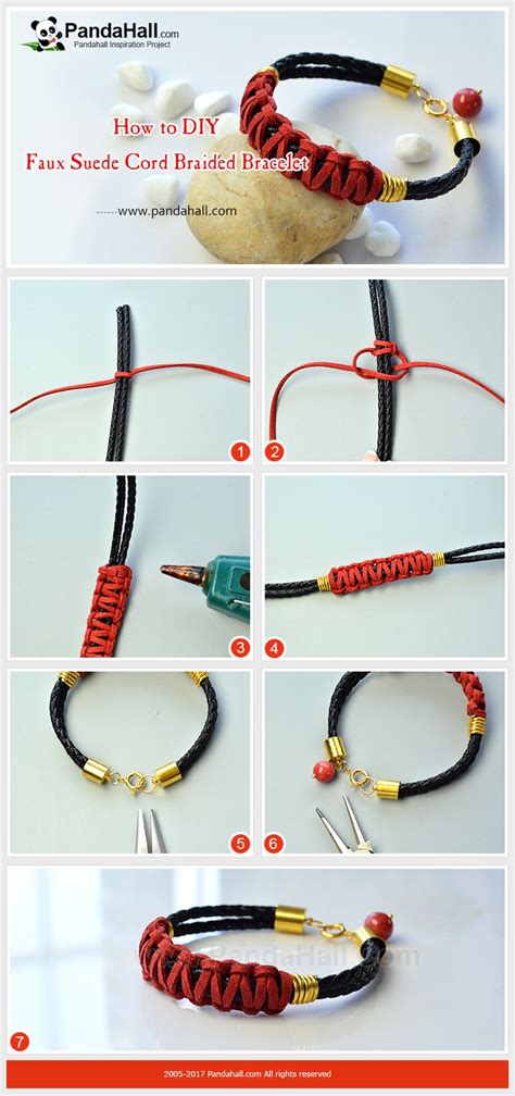 How To Diy Faux Suede Cord Braided Bracelet The Bracelet Is Mainly Made