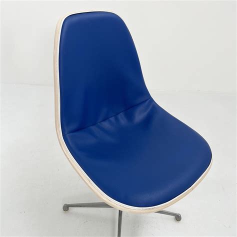 Elektrischer Blauer La Fonda Stuhl von Charles Ray Eames für Herman