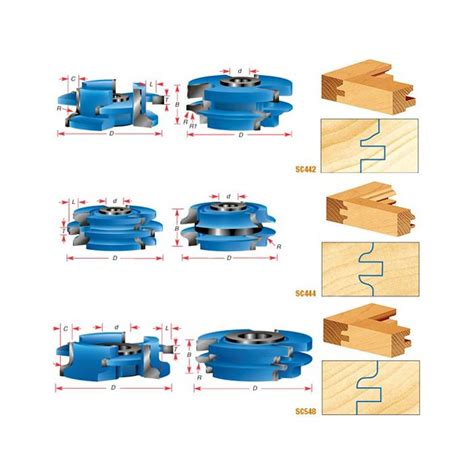 Stile Rail Cabinet Door Cutter Sets For 3 4 Inch Material Ogee