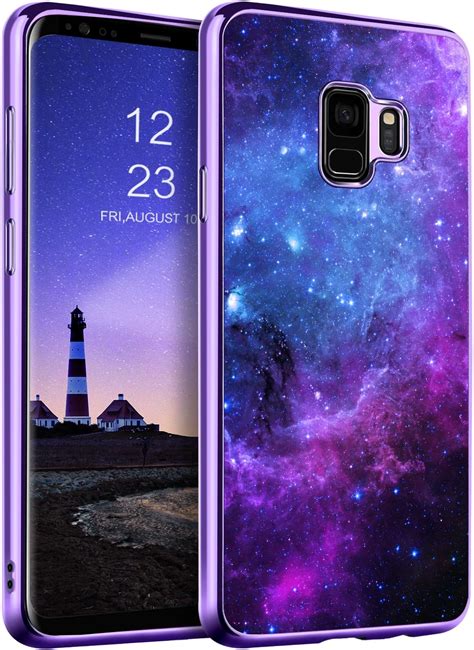 Guagua For Galaxy S9 Case Samsung S9 Case Glow In The Dark Noctilucent Luminous Cover Space