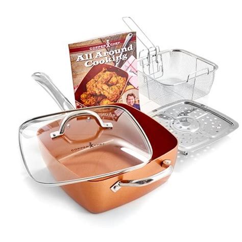 Copper Chef Square Pan Set Of 5