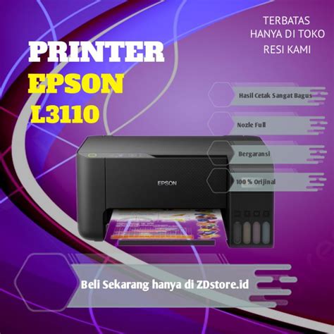 Jual Printer Epson L3110eco Tankall In One Shopee Indonesia