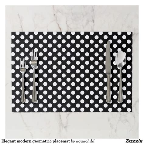 Elegant Modern Geometric Placemat Custom Party Paper Pads Paper