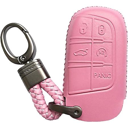 Amazon Alegender Pink Leather Key Fob Cover Case Remote Protector