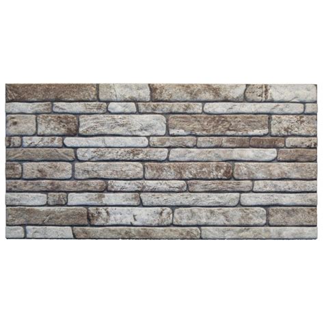 Dundee Deco 3D Wall Panels Brick Effect Cladding Light Brown Grey