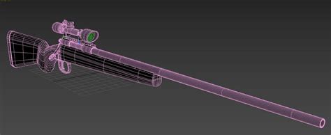 R700 Sniper Rifle 3D Modell 10 Fbx 3ds Obj Unknown Max Free3D