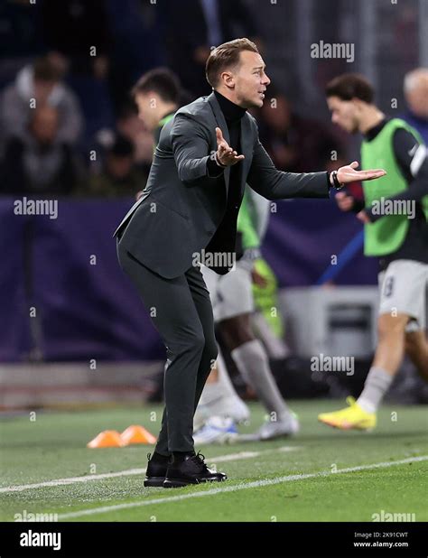 Rb Salzburg Cheftrainer Matthias Jaissle Beim Uefa Champions League