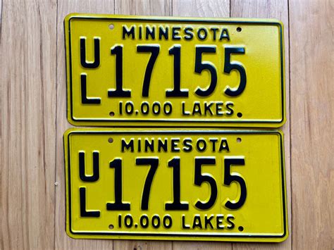 Pair of Minnesota License Plates – RusticPlates