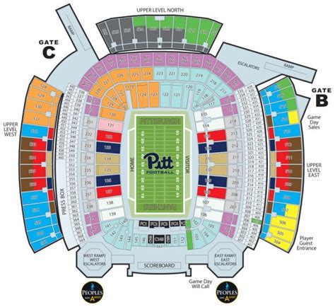 Heinz Field Seating Chart With Seat Numbers