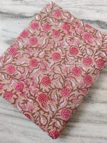 Cotton Hand Block Print Fabric Multicolour At Rs 120 Meter In Jaipur