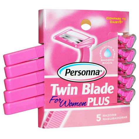 Personna Razor Blades, Twin Blade Plus, for Women, 5 Razors - iHerb.com