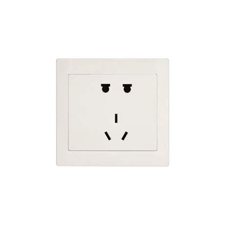 North American White Electric Wall Outlet Receptacle Stock Photo By