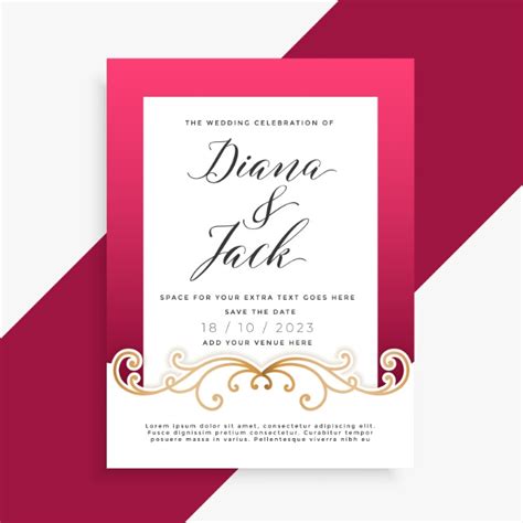 Copy Of Wedding Card Poster Design Template Postermywall