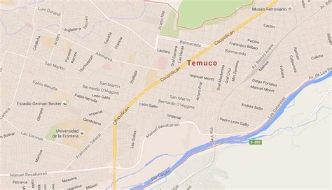 Map of Temuco