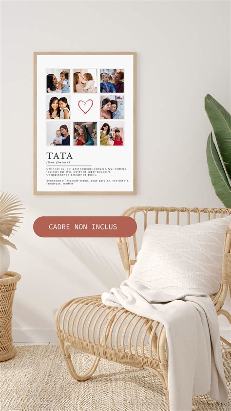 Personalized Tata Poster With Photos Tata Gift Auntie Tata