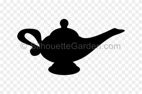 Genie Lamp Aladdin Silhouette Clipart (#5150268) - PikPng