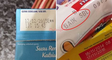 Beza Guna Sebelum Baik Sebelum Pada Label Produk Makanan