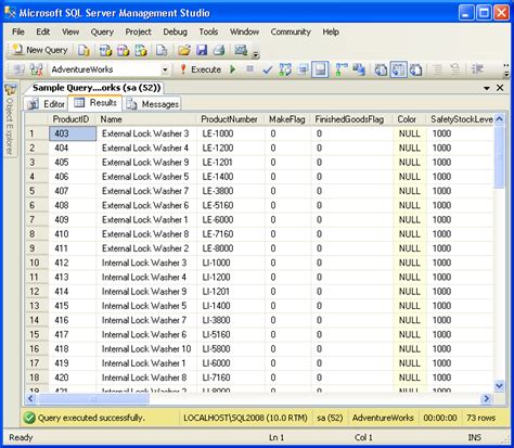 Different Options For Query Results In SQL Server Management Studio