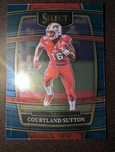 Courtland Sutton Blue Ungraded 2022 Panini Select Draft Picks