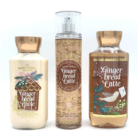 Bath And Body Works Gingerbread Latte Body Lotion Fine Fragrance Mist