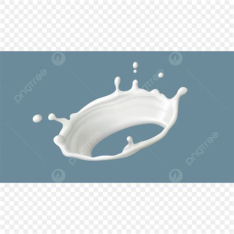 Realistic Water Drop Vector Hd Images Milk Splash Or Round Swirl With