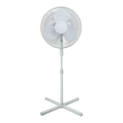 Pelonis Pedestal Fan 16 In Oscillating 3 Speed White