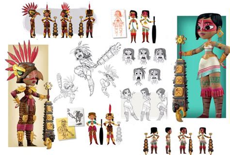 Diseño De Personajes Y Producción Detrás De Maya Y Los Tres Disney