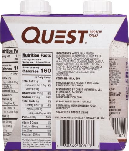 Quest™ Ready to Drink Chocolate Protein Shakes, 4 ct / 11 fl oz - Kroger