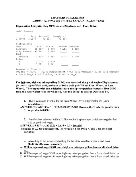 MGMT 305 Chap 16 HW DR GARY EVANS Use These Homework Packets To