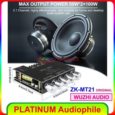 Jual Bluetooth 5 0 Amplifier Class D 2 1 Ch Class D Amplifier Zk Mt21