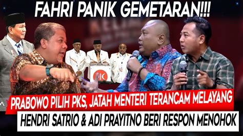 Panik Gemetaran Prabowo Lebih Pilih PKS Fahri Hamzah Dipermalukan