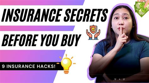 Secrets Of Insurance Before You Buy Youtube