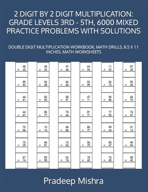 Digit By Digit Multiplication Grade Levels Rd Th