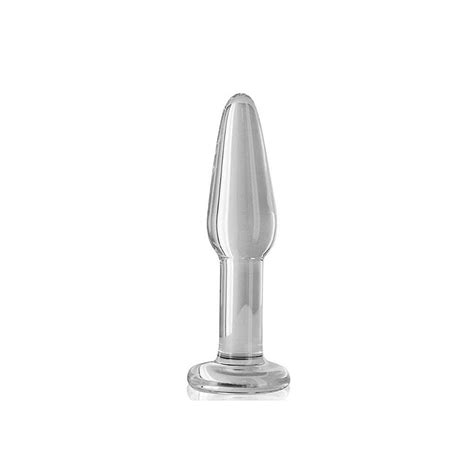 Plug Anal Em Vidro Formato C Nico E Base X Cm Tulipa Sex