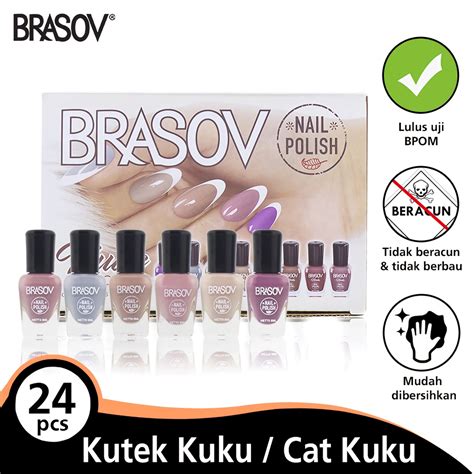 Jual Brasov Cat Kuku Set Pcs Nail Polish Assorted Colours Original