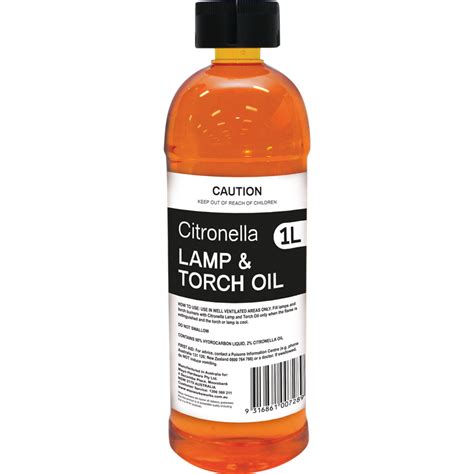 Classic 1l Citronella Lamp And Torch Oil Bunnings Warehouse